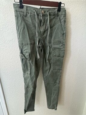 American Eagle Outfitters Men's Olive Utility Cargo Pants